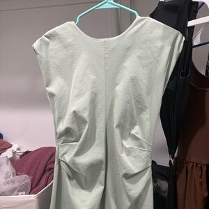 Rutch waist dress (mint green)